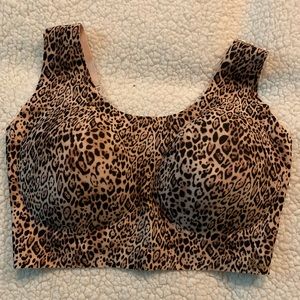 Victoria’s Secret Heavenly Soft Crop T- Animal Print XXL